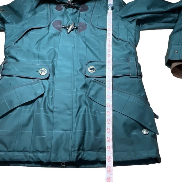 BURTON Dry Ride Faux Fur Lined Ski / Snow Coat Multi Zip Pockets Detachable Hood - Picture 6 of 16